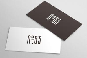 と。 (tottsuan_design)さんの内装デザイン会社「number.83」ロゴマークへの提案