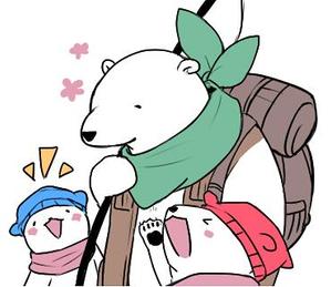 4U ()さんのアウトドアブランド「NORDISK」ロゴのシロクマLINEスタンプへの提案