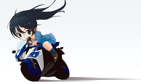 Yuumaさんの事例 実績 提案 バイクに乗った女の子のキャラクターデザイン 初めまして福岡のデザ クラウドソーシング ランサーズ