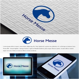 drkigawa (drkigawa)さんの乗馬関連の展示会「Horse Messe」のロゴへの提案