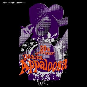 STUDIO ZEAK  (omoidefz750)さんのダンスグループ、Dancing Appaloosaの20周年記念のＴシャツデザインへの提案