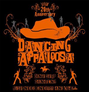 Miwa (Miwa)さんのダンスグループ、Dancing Appaloosaの20周年記念のＴシャツデザインへの提案