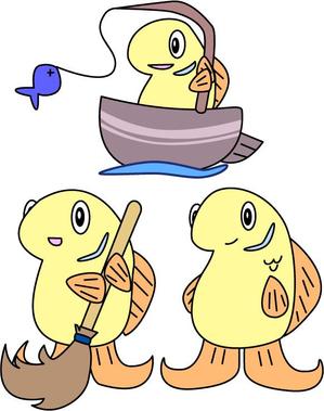株式会社イーネットビズ (e-nets)さんの魚のキャラクターデザインへの提案