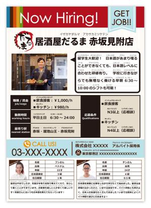 art-musee-ws (art-musee)さんの【急募】外国人留学生アルバイト募集チラシテンプレート作成 への提案