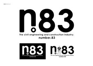 noodlesco (noodlesco)さんの内装デザイン会社「number.83」ロゴマークへの提案