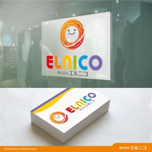 K'z Design Factory (kzdesign)さんのみんなを笑顔にする新設会社『エルニコ』のロゴ募集！への提案