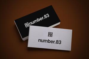 TOMMY (TOMMY1205)さんの内装デザイン会社「number.83」ロゴマークへの提案