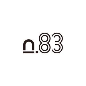 MOCOPOO (pou997)さんの内装デザイン会社「number.83」ロゴマークへの提案