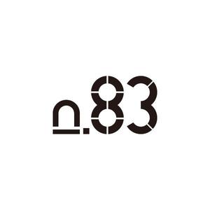 MOCOPOO (pou997)さんの内装デザイン会社「number.83」ロゴマークへの提案