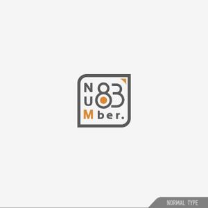 maeda_ushirodaさんの内装デザイン会社「number.83」ロゴマークへの提案