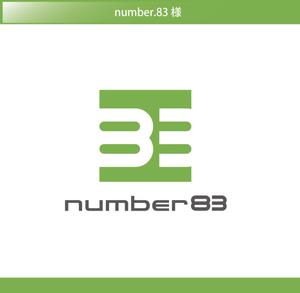 FISHERMAN (FISHERMAN)さんの内装デザイン会社「number.83」ロゴマークへの提案