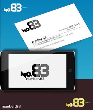 Mizumoto (kmizumoto)さんの内装デザイン会社「number.83」ロゴマークへの提案