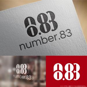 fs8156 (fs8156)さんの内装デザイン会社「number.83」ロゴマークへの提案