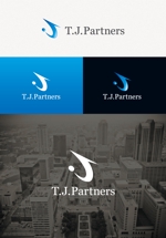 tanaka10 (tanaka10)さんの不動産の売買・賃貸、飲食店・小売店等のフランチャイズ事業を行う「株式会社TJパートナーズ」のロゴへの提案