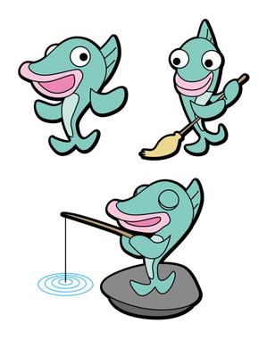 高須裕明 (hi1oaki)さんの魚のキャラクターデザインへの提案