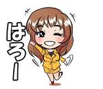 にわとりプロダクション (sachikochan)さんの可愛い女の子のキャラクターのＬＩＮＥスタンプ作成への提案