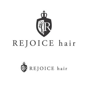 郷山志太 (theta1227)さんの美容室　REJOICE hair（リジョイス　ヘア）のロゴへの提案