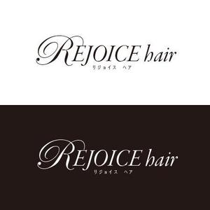 ATARI design (atari)さんの美容室　REJOICE hair（リジョイス　ヘア）のロゴへの提案