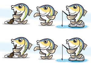 toko18 (toko18)さんの魚のキャラクターデザインへの提案