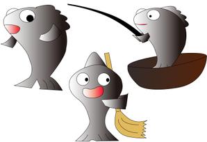 シーモスデザイン ()さんの魚のキャラクターデザインへの提案