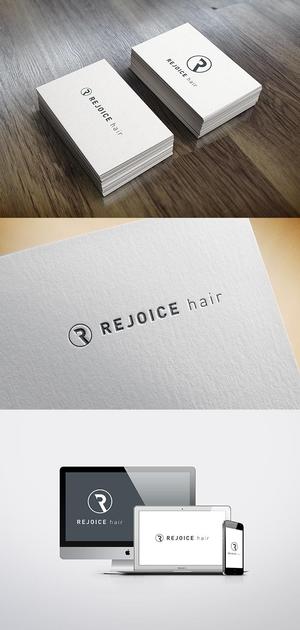 UGUG (ugug)さんの美容室　REJOICE hair（リジョイス　ヘア）のロゴへの提案