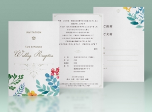 Chirara (chirara)さんの結婚式招待ポストカードのデザインへの提案