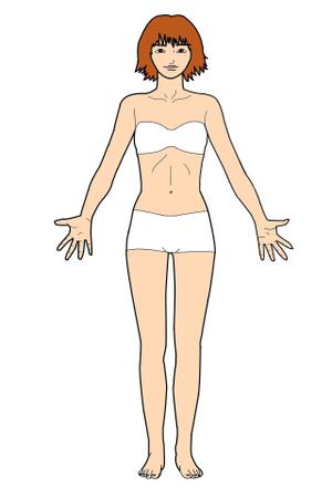 トトンガ (totonnga)さんの女性の全身イラスト（医療用）への提案
