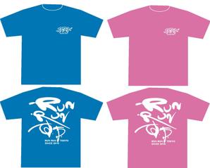 freehand-me-8さんのランニングサークル「RUN RUN TOKYO」のTシャツデザインへの提案