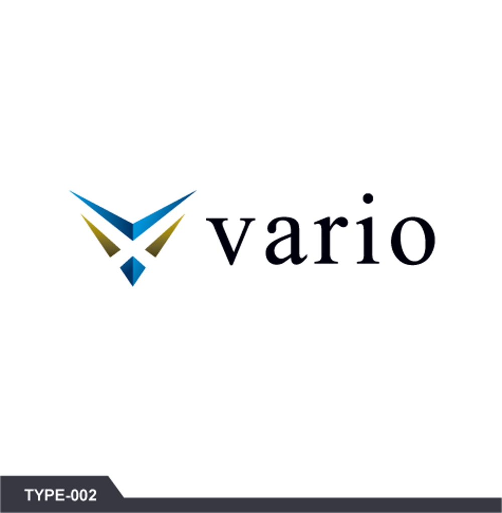 ファクタリング会社「ヴァリオ」英字表記：vario　のロゴ