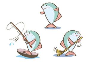 nakaco (nakaco)さんの魚のキャラクターデザインへの提案