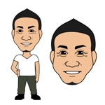 村上みね (ichi_mine)さんの男性の似顔絵イラストへの提案