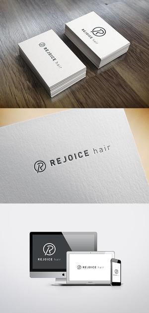 UGUG (ugug)さんの美容室　REJOICE hair（リジョイス　ヘア）のロゴへの提案