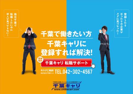 さんの事例 実績 提案 求人サイト 千葉キャリ の人材紹介サービスの電車広告デザイン Nydesignと申 クラウドソーシング ランサーズ