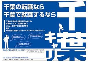 ねこにししゃも (nyagoru)さんの求人サイト「千葉キャリ」の人材紹介サービスの電車広告デザインへの提案