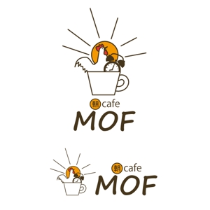 Aihyara (aihyara)さんの新規カフェ「朝cafe MOF」のロゴへの提案