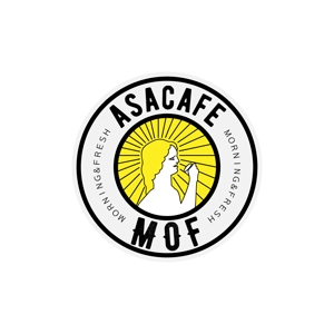 bigasumo ()さんの新規カフェ「朝cafe MOF」のロゴへの提案