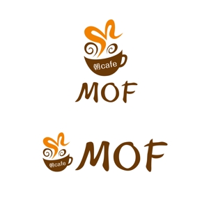 timepeace ()さんの新規カフェ「朝cafe MOF」のロゴへの提案
