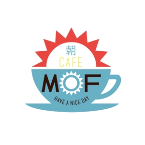 SSC (riicocco)さんの新規カフェ「朝cafe MOF」のロゴへの提案