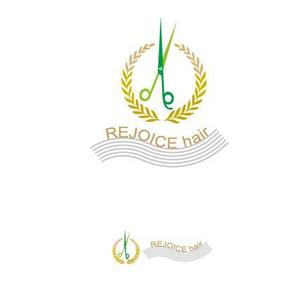 kora３ (kora3)さんの美容室　REJOICE hair（リジョイス　ヘア）のロゴへの提案