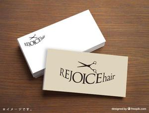 t_ishi☺︎ (Hiramax)さんの美容室　REJOICE hair（リジョイス　ヘア）のロゴへの提案