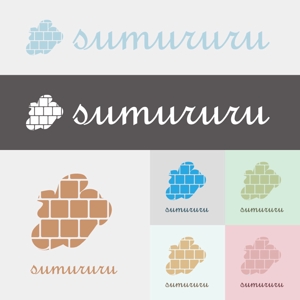 kiwa (KiWa)さんのDIYとペイントのワークショップ・ツール販売「sumururu」のロゴへの提案