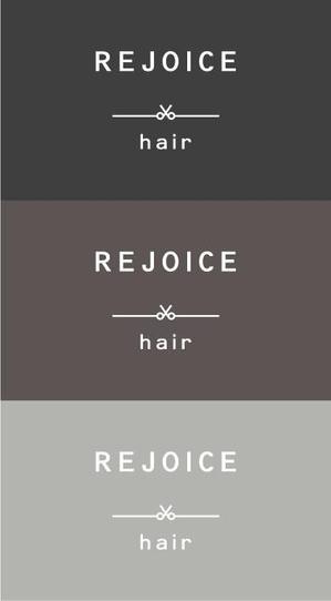7s-2015さんの美容室　REJOICE hair（リジョイス　ヘア）のロゴへの提案