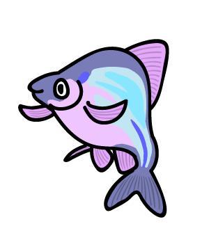 岩間 翠 ()さんの魚のキャラクターデザインへの提案