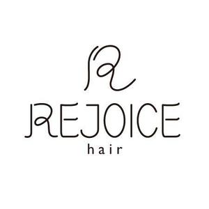 t_ishi☺︎ (Hiramax)さんの美容室　REJOICE hair（リジョイス　ヘア）のロゴへの提案