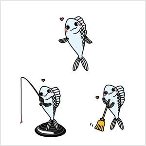 g.graphics ()さんの魚のキャラクターデザインへの提案