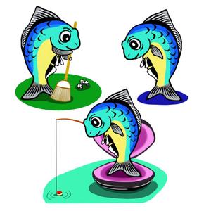 西條勝義 (urio)さんの魚のキャラクターデザインへの提案