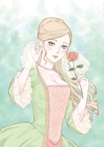 コンノトモコ (to-konno)さんの美容・健康商品女性向け　ベルサイユの薔薇・宝塚系女性のキャラクターデザインへの提案