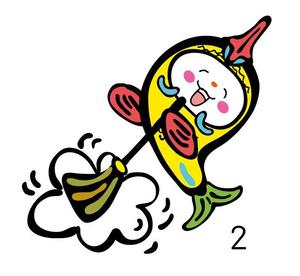 なにに★ぬこ (chiezo108)さんの魚のキャラクターデザインへの提案