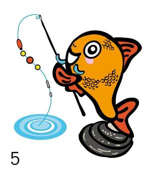 なにに★ぬこ (chiezo108)さんの魚のキャラクターデザインへの提案