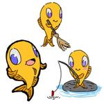 アフロガンツ ()さんの魚のキャラクターデザインへの提案